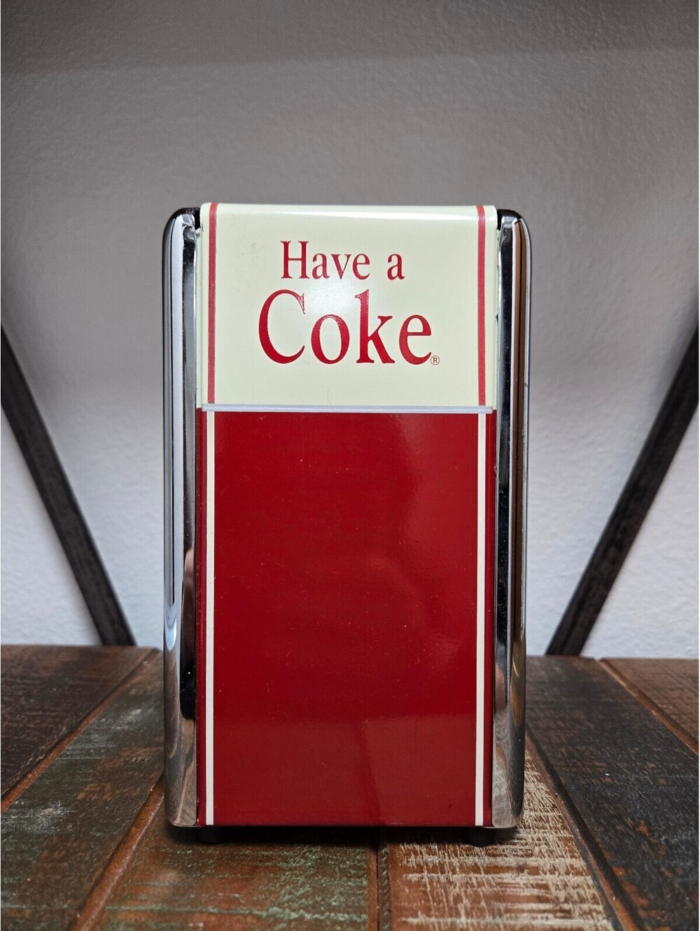 Vintage Coca Cola "Have A Coke" Napkin Dispenser Holder 1992